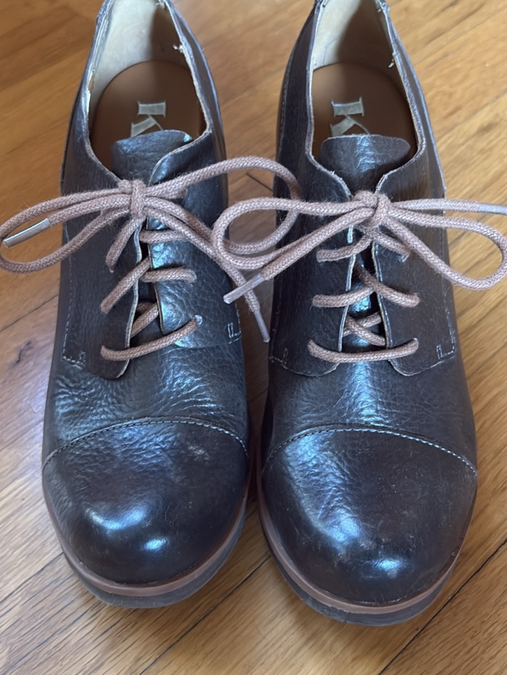Kirk-ease Leather Oxford Lace-Up Shoes